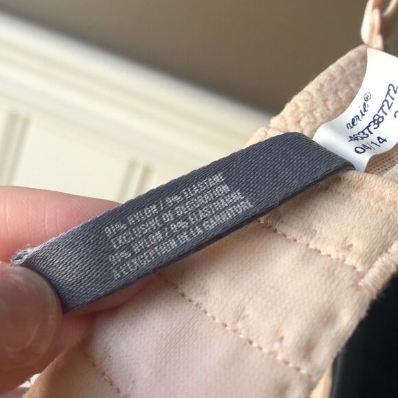 AERIE Nude Lace Overlay Push up Bra 32D - Picture 9 of 13